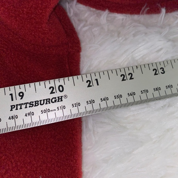 Red Fleece Columbia zip up jacket with zipped pockets - Picture 6 of 6